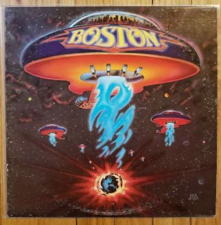 Boston - S/t Self - Titled Lp Vinyl Orig Press Debut Us 1976 Wally Taugot Vg,