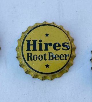 Hires Root Beer Cork Crown Bottle Cap Can Pre Acl Small 2 Star Label Soda Paper