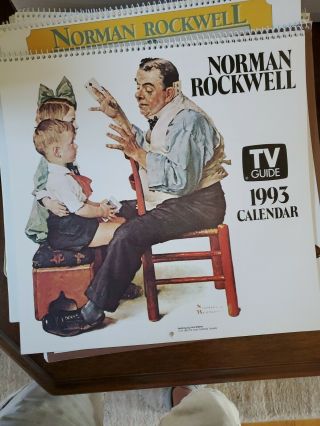 1993 - 2001 Norman Rockwell Tv Guide Calendars
