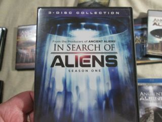 Ancient Aliens.  seasons 1 through 12.  DVD & Blu - Ray & In Search of Aliens 2