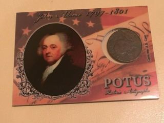 2018 Historic Autographs Potus Edition Coin John Adams 9/11