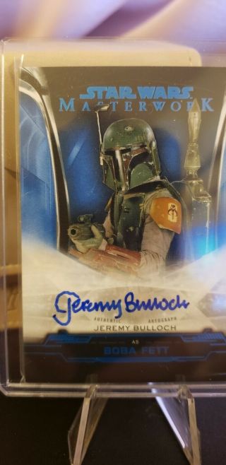 Jeremy Bulloch Signed Boba Fett Auto 2019 Star Wars Masterwork 21/99 Autograph