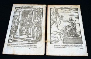 Renaissance Woodcuts “images Of The Gods Of The Ancients” Dated 1581