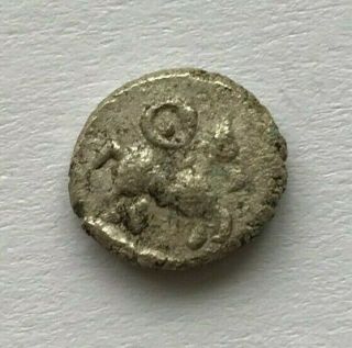 Ancient Celtic Eastern Celts Noricum Silver Ar Obol 2 - 1st Century Bc - E924