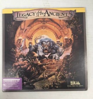 Legacy Of The Ancients Commodore 64 C64/128,  Complete W/ Code Wheel,  And Manuals