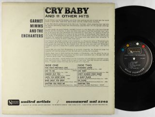 Garnet Mimms & The Enchanters - Cry Baby LP - United Artists Mono VG, 2