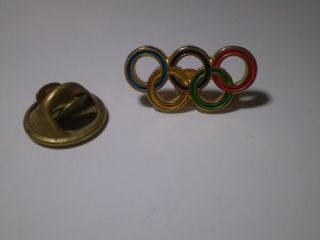 Old Vtg Rare Olympic Games Pin - Olympic Games Cycles Logo.