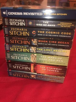 Zecharia Sitchin Nibiru Earth Chronicles Series Set of Books 1 - 8 Ancient Aliens 3