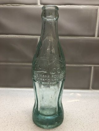 1915 Coca Cola Bottle Chattanooga Tn Thick Glass And Bottom - Ice Blue