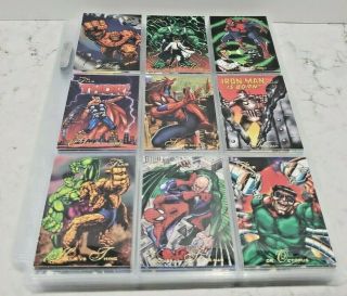 1994 Flair Presents The Marvel Universe Inaugural Edition Complete Base Set 150