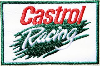 Patch Iron On Castrol Racing Motor Oil Racing Garage T Shirt Emblem Advertising