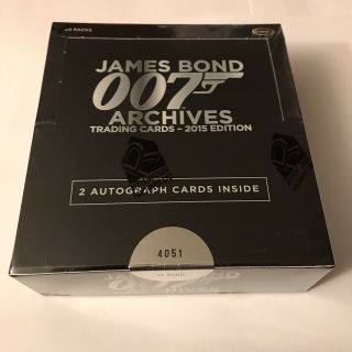 James Bond Archives 2015 Edition Trading Card Factory Hobby Box 007