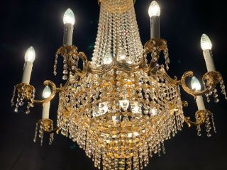 vintage large crystal chandeliers 3