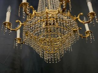 vintage large crystal chandeliers 4