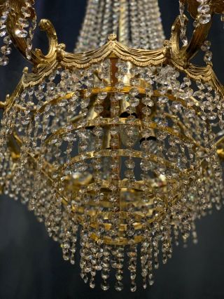 vintage large crystal chandeliers 6
