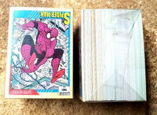 1991 Marvel Universe Trading Card Series 2 Complete Base Set Of 162 - Near