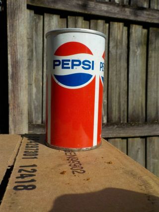 Pepsi Cola Straight Steel Old Soda Pop Can