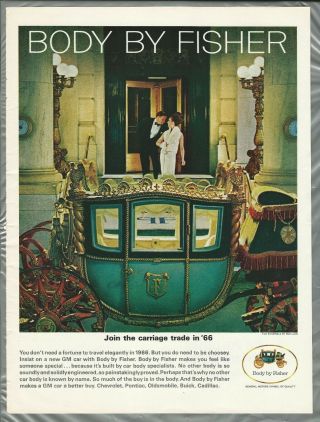 1965 Fisher Body Advertisement,  Napoleonic Coach,  Body By Fisher,  2nd Grade