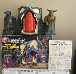 Thundercats Vintage Mumm - Ra’s Tomb Fortress Playset And Instructions