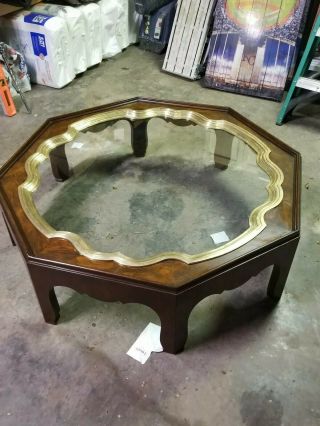 1975 Bakers Collectors Edition Coffee Table Solid Brass Vintage