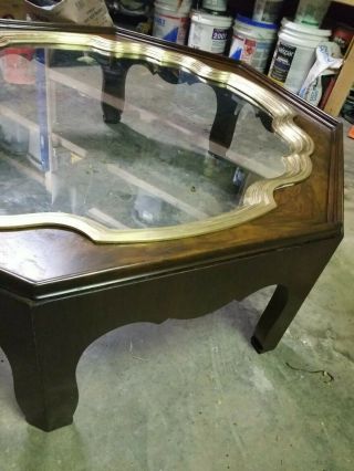 1975 BAKERS COLLECTORS EDITION COFFEE TABLE SOLID BRASS VINTAGE 5