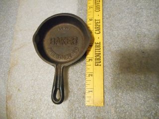 Collectible - Advertising Cast Iron Skillet (SEALY BAKER FURNITURE CO. ) emboss 2