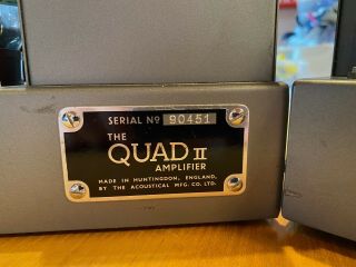 QUAD II Power Amplifiers vintage audiophile Quad 22 6