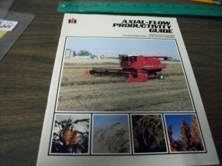 International Axial - Flow Combine Productivity Guide 36 Page Brochure