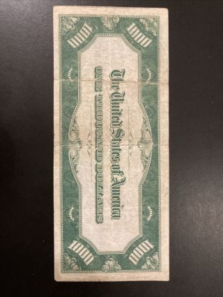 Vintage 1934 Philadelphia $1,  000 One Thousand Dollar Bill. 2