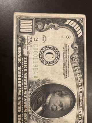 Vintage 1934 Philadelphia $1,  000 One Thousand Dollar Bill. 3