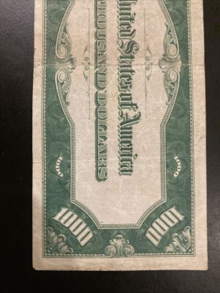 Vintage 1934 Philadelphia $1,  000 One Thousand Dollar Bill. 6