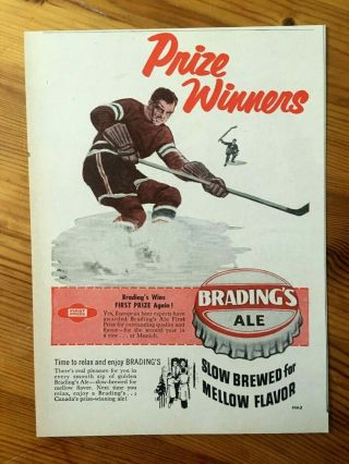 1955 Canada Canadian Ad Hockey Theme Brading 