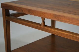 Tuxedo Dovetail Table by Lane side sofa vintage Mid Century Modern 5