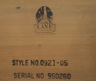 Tuxedo Dovetail Table by Lane side sofa vintage Mid Century Modern 6