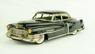 Rare Vintage 1950s Marusan Kosuge 12 " Black Cadillac Friction Toy Car