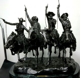 Recast FREDERIC REMINGTON Bronze COMING THROUGH THE RYE Sculpture Full Size 2