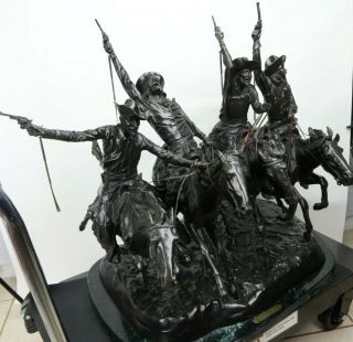 Recast FREDERIC REMINGTON Bronze COMING THROUGH THE RYE Sculpture Full Size 6