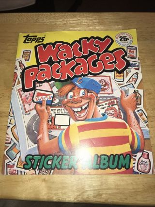 Topps Wacky Packages Sticker Album Complete