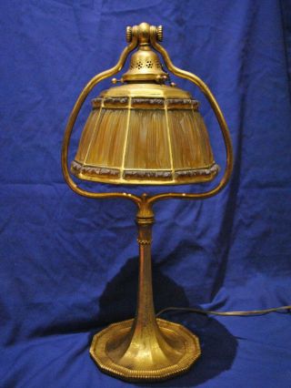 1938 Vintage Tiffany Studios Fabrique Lamp Favrile Glass Bronze - $30k Value