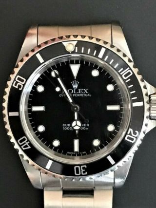 Vintage Rolex Submariner Oyster Perpetual No Date.  Ref W838234.  Model 14060.
