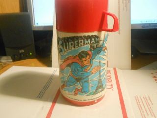 Vintage D C Comics 1980 Superman Aladdin Thermos - 6