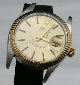 Vintage Rolex Oyster Perpetual Datejust Ref 16013 Automatic Cal 3035 27 Jewels