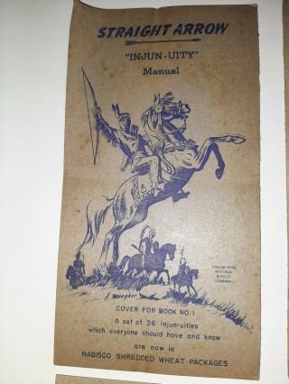 Nabisco Shredded Wheat " Straight Arrow Injun - Uity " Card Set