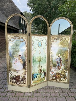 Antique French Room Divider (paravent) Worldwide