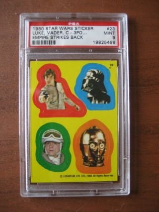 1980 Topps Star Wars Empire Strikes Back Sticker 23 Psa 9