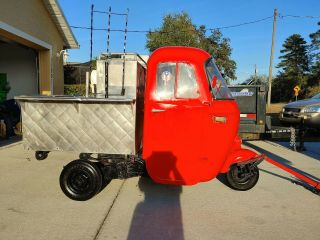 1964 Piaggio Ape Vespa Italian Vintage Food Cart Concession Truck 6