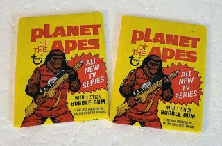 1967 Topps Planet Of The Apes Tv Show Trading Cards Wax Packs