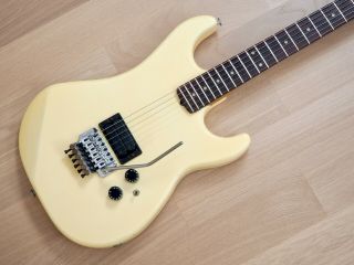 1984 Kramer Usa Pacer Special Vintage Electric Guitar Creme W/ Floyd Rose,  Case