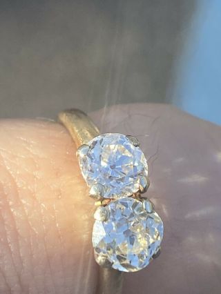 14k Yellow Gold Vintage Old Manor Diamond Ring 1.  60 Ct Tw Appx.