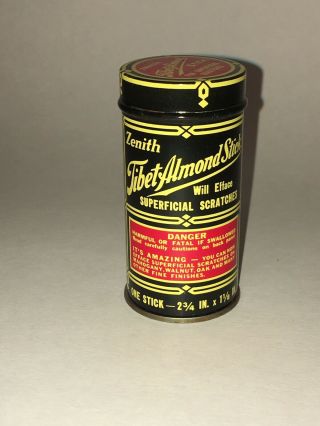 Vintage Zenith Tibet Almond Stick In Tin